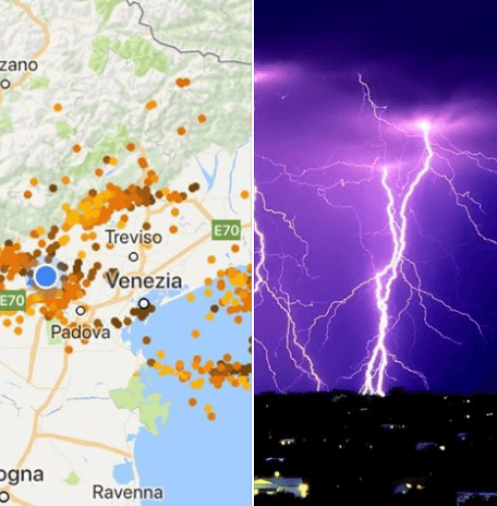 Fenomeni Pioggia Di Fulmini Ieri Sera Nel Vicentino Tviweb