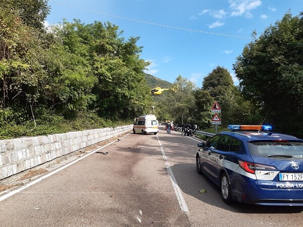 Costo di Asiago: scontro fra moto, due feriti gravi